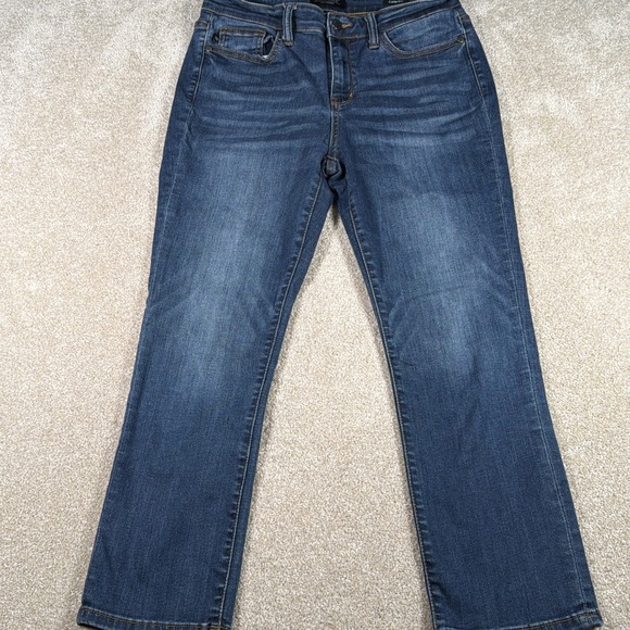 Judy Blue Capri Fit Blue Jeans Womens 9/29 (FITS 29 X 24.5) Stretch Denim - Picture 2 of 12